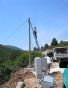 Postavlja se kabel za struju